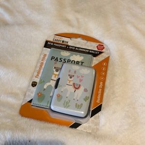 Passport carrier and aluminum wallet